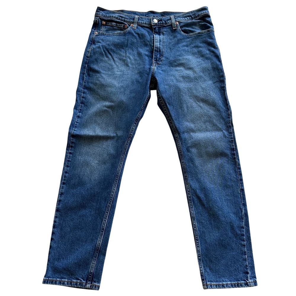 Hemmed Levi 512 Slim Taper Men W36 L26 Blue Denim 512 Casual Tapered Jeans